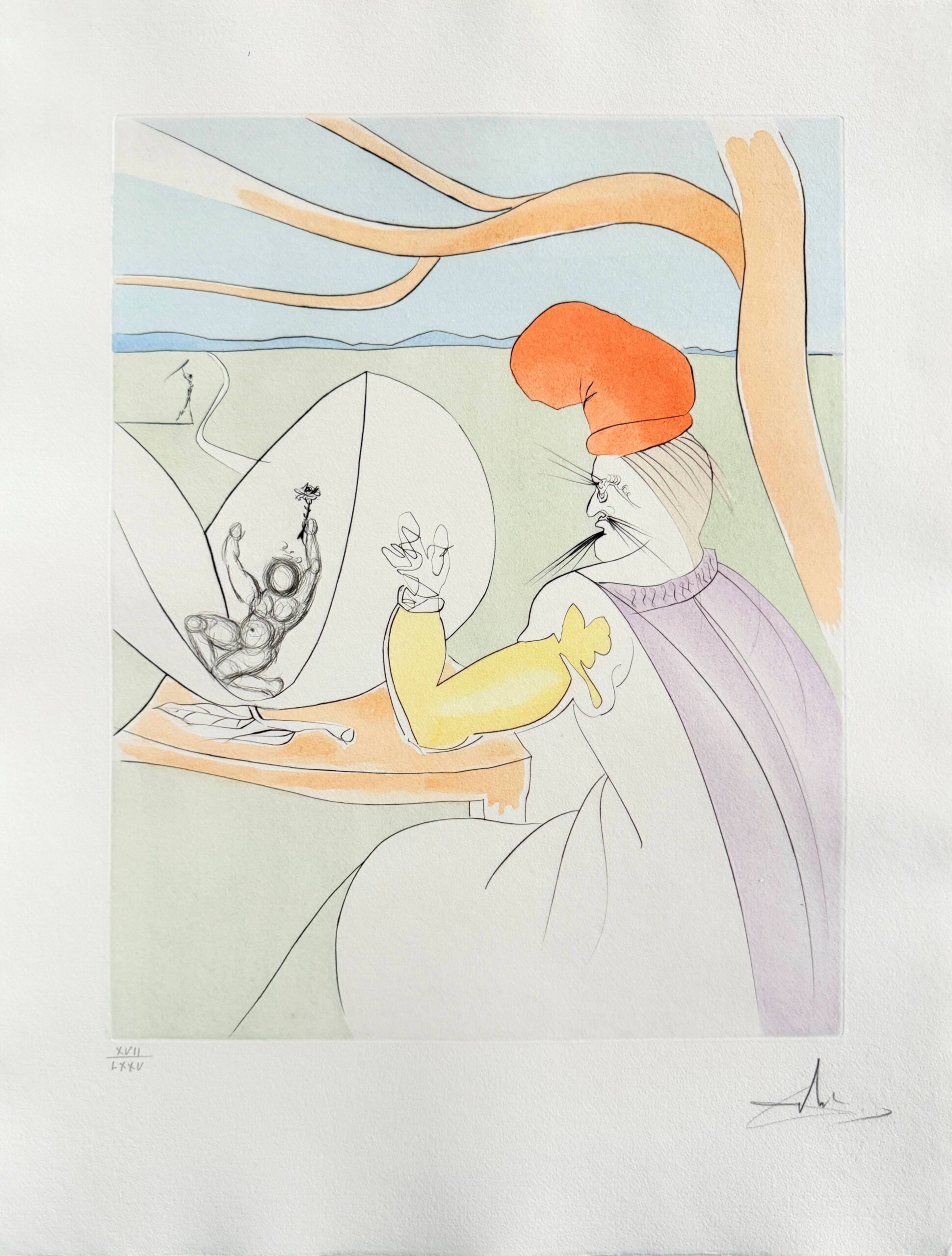 Momotaro (Peach boy) by Salvador Dalí