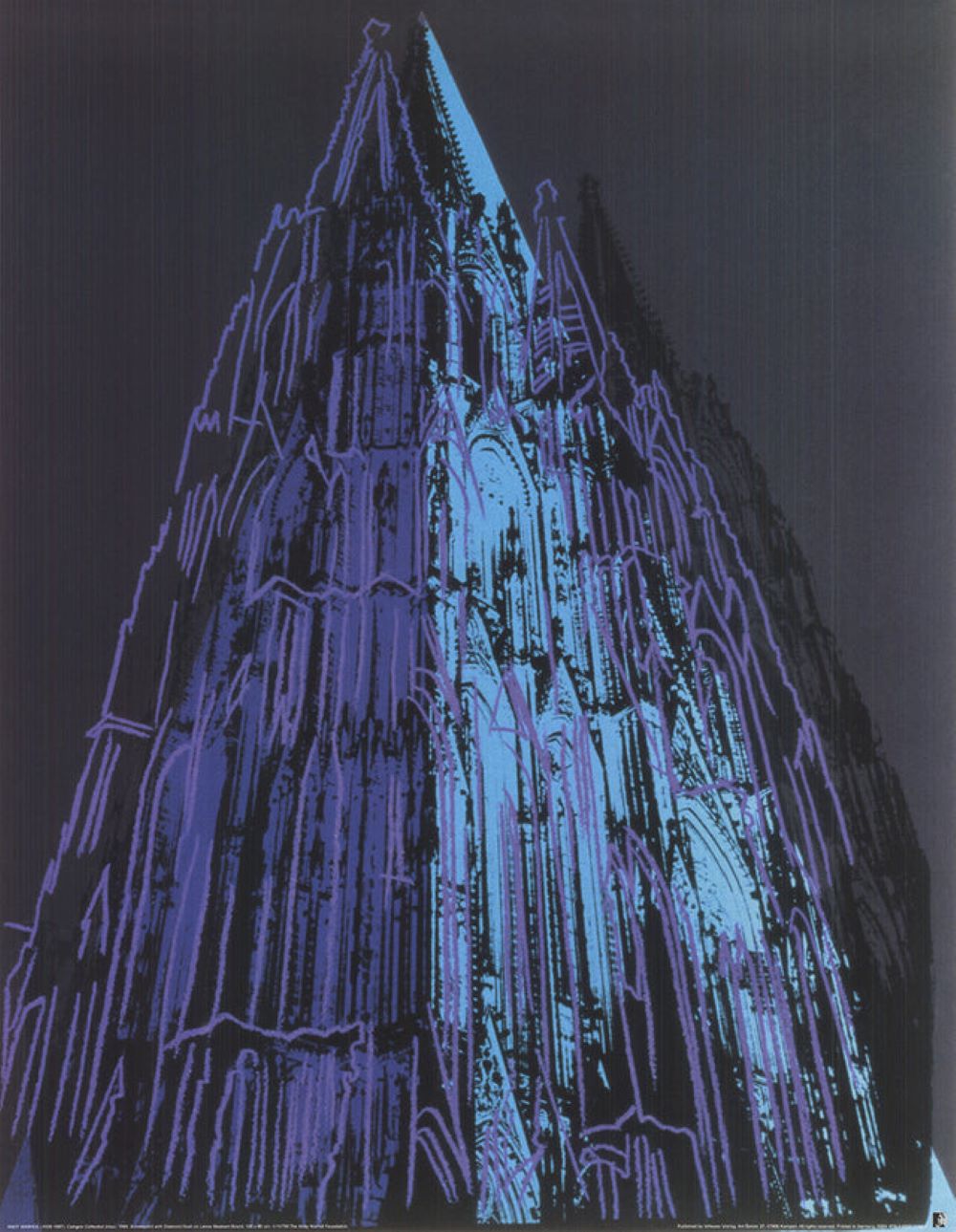 Koln Cathedral Blue by Andy Warhol