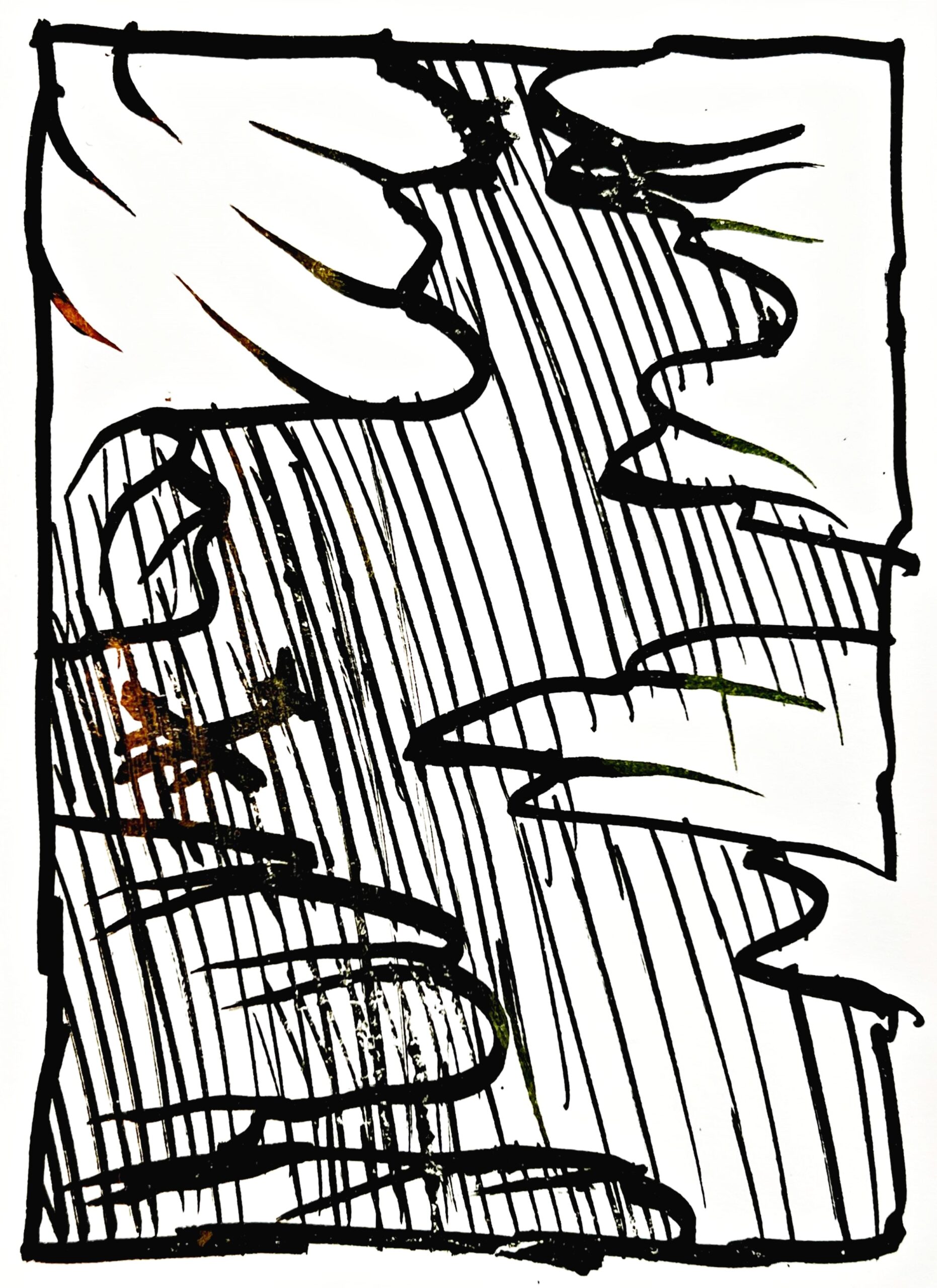 Résumé 5 by Pierre Alechinsky