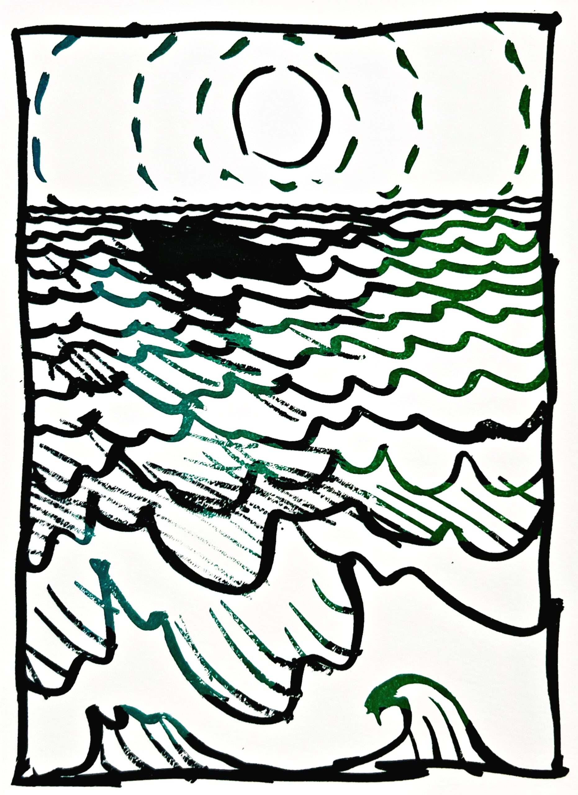 Résumé 6 by Pierre Alechinsky