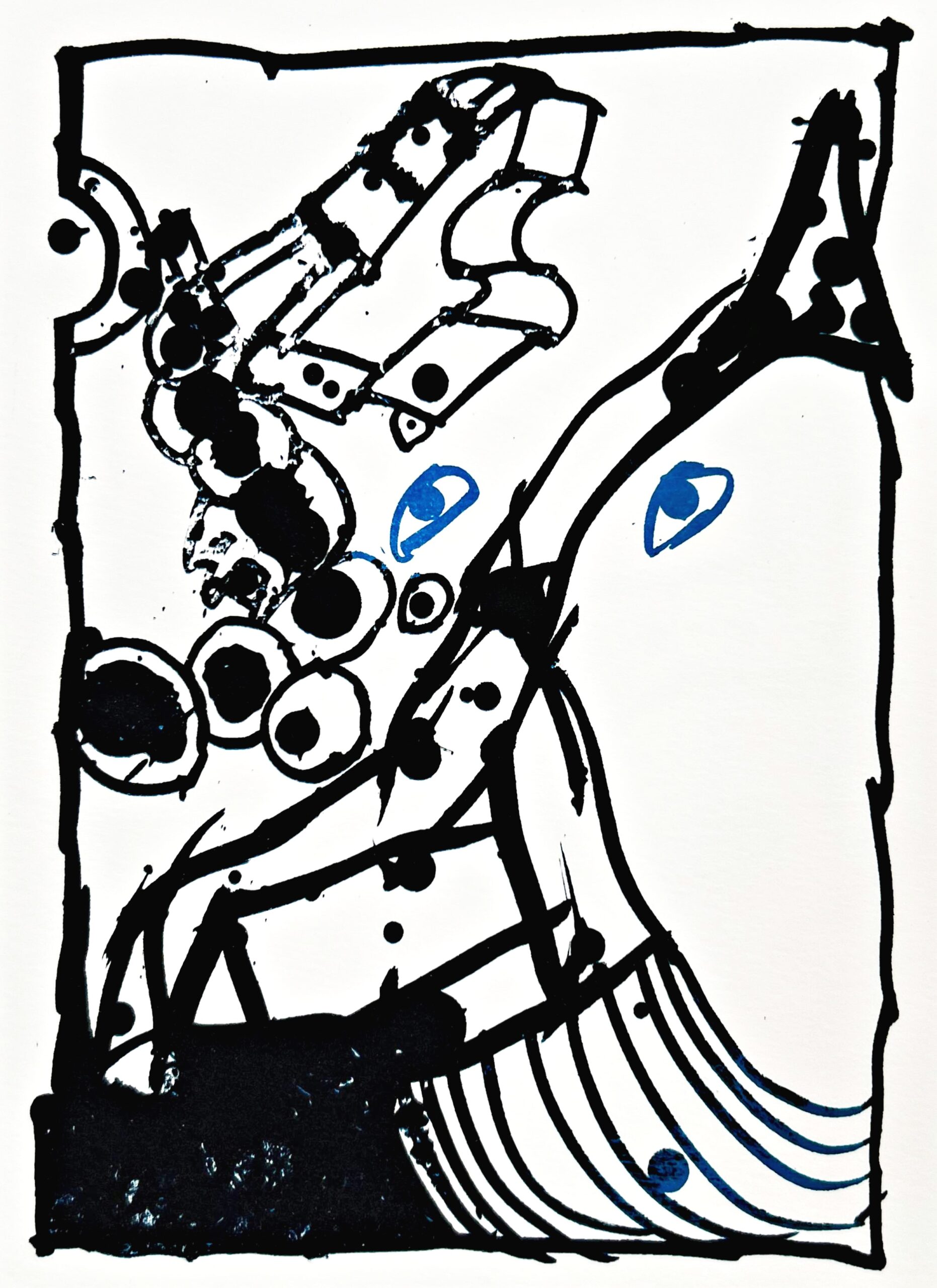 Résumé 8 by Pierre Alechinsky