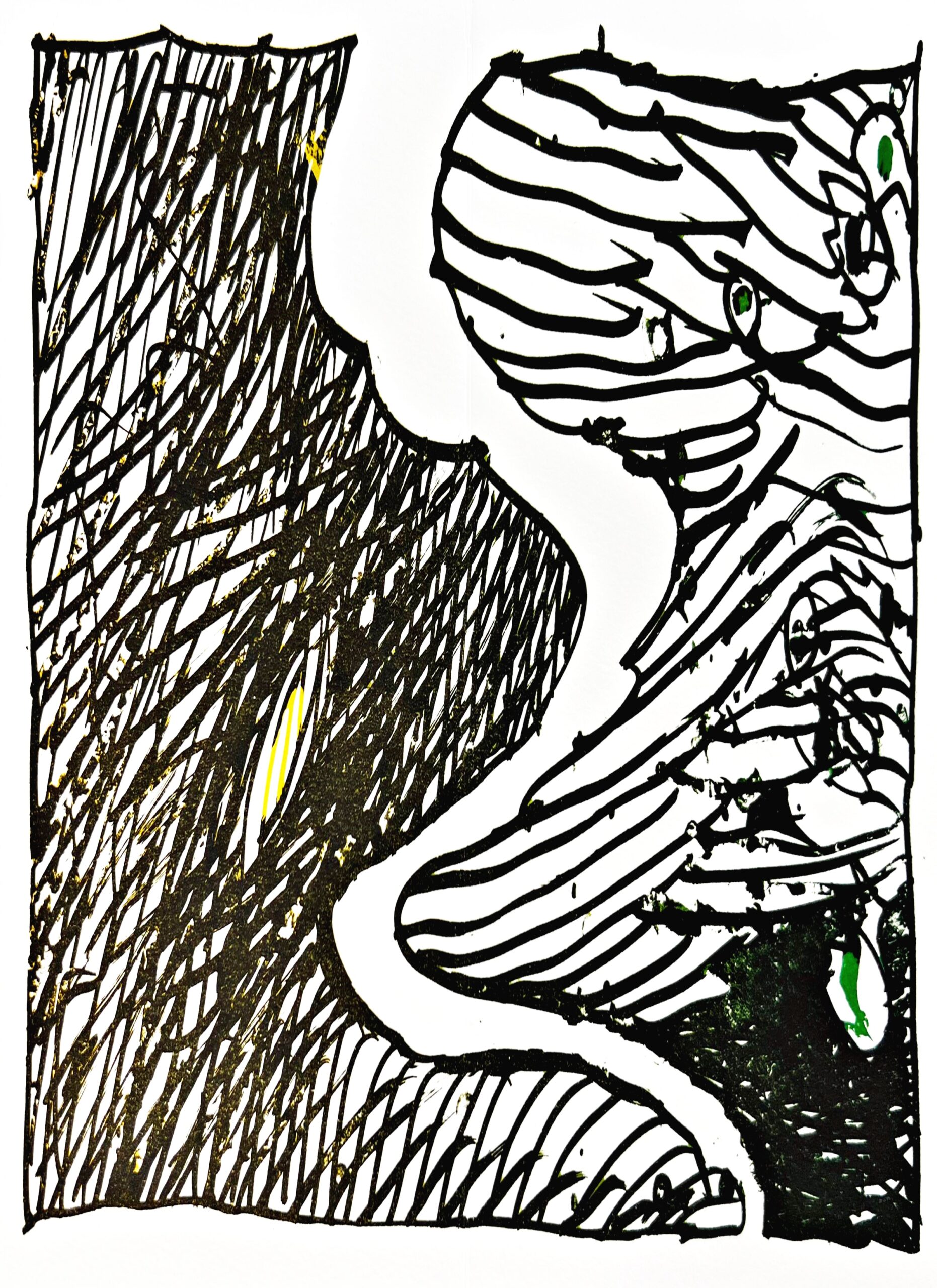 Résumé 13 by Pierre Alechinsky