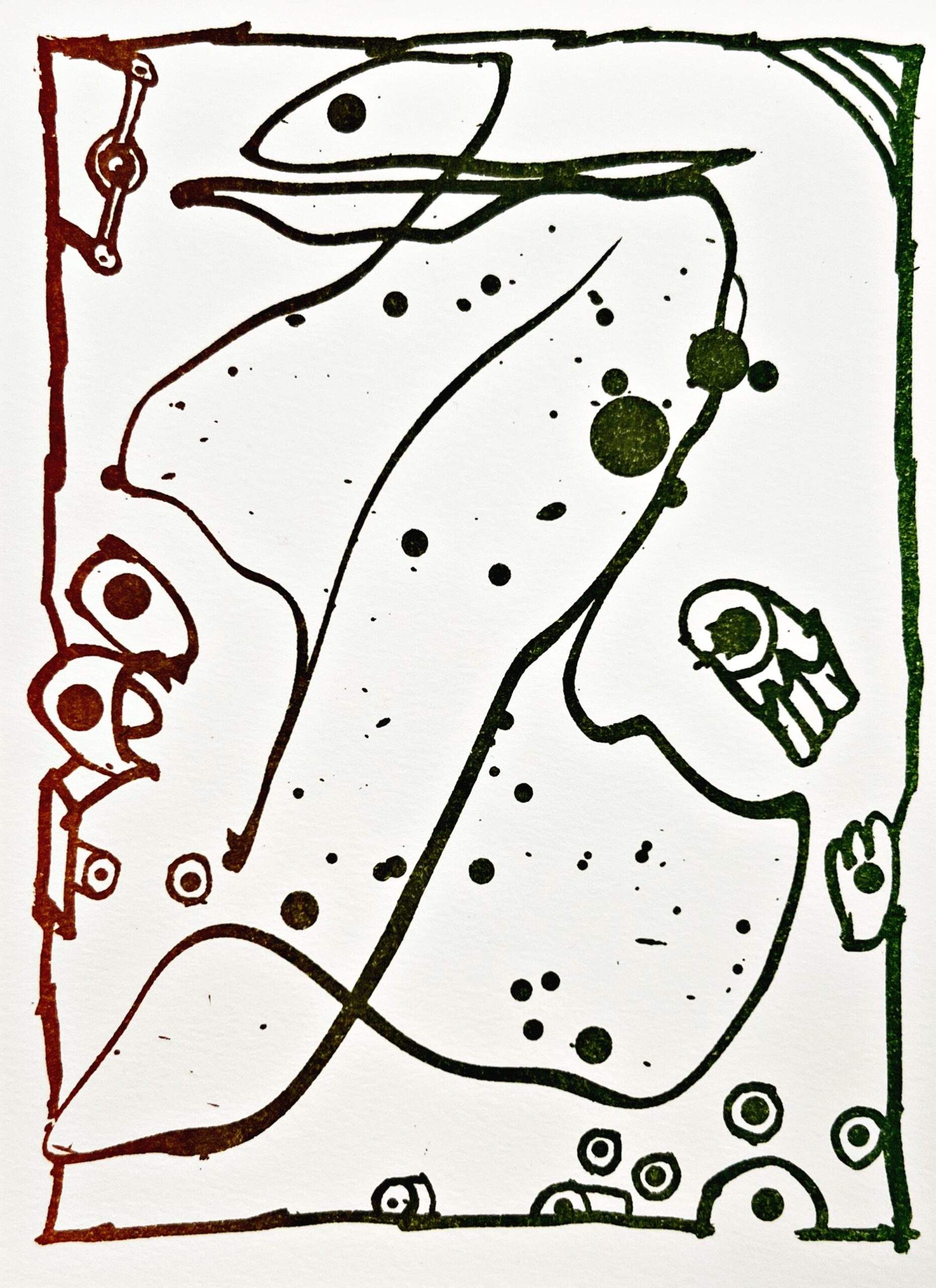 Résumé 14 by Pierre Alechinsky