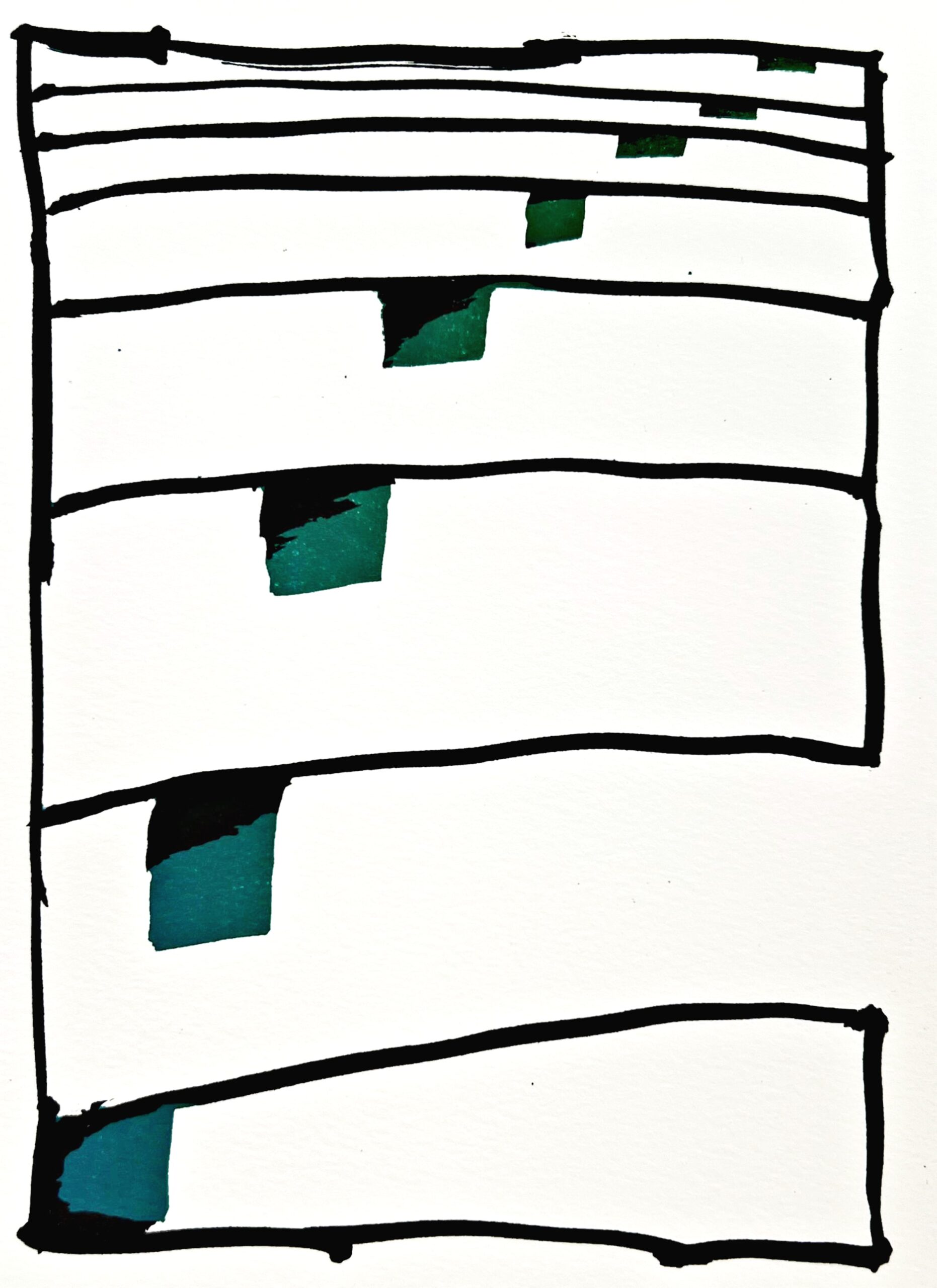 Résumé 15 by Pierre Alechinsky