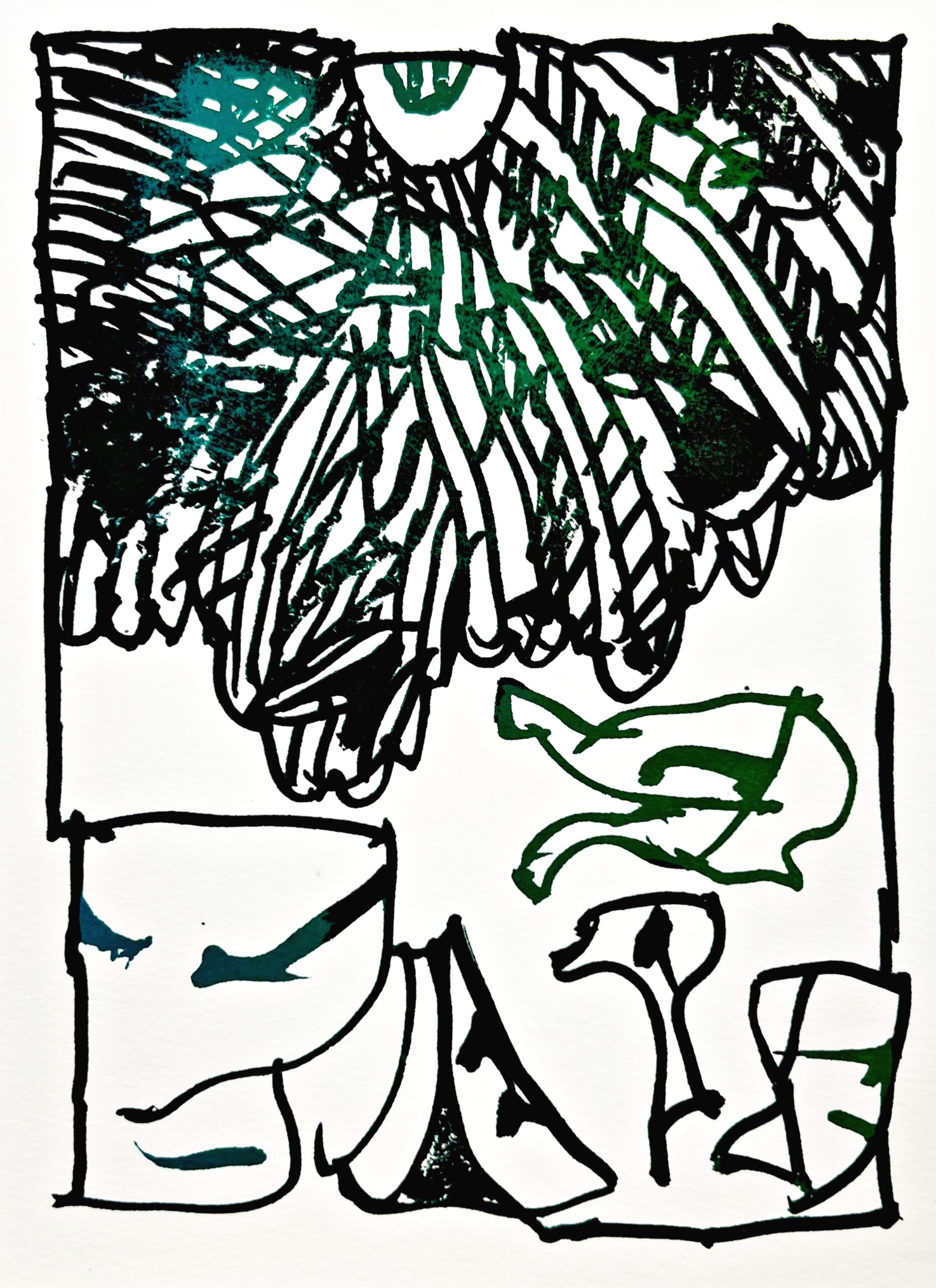 Résumé 18 by Pierre Alechinsky