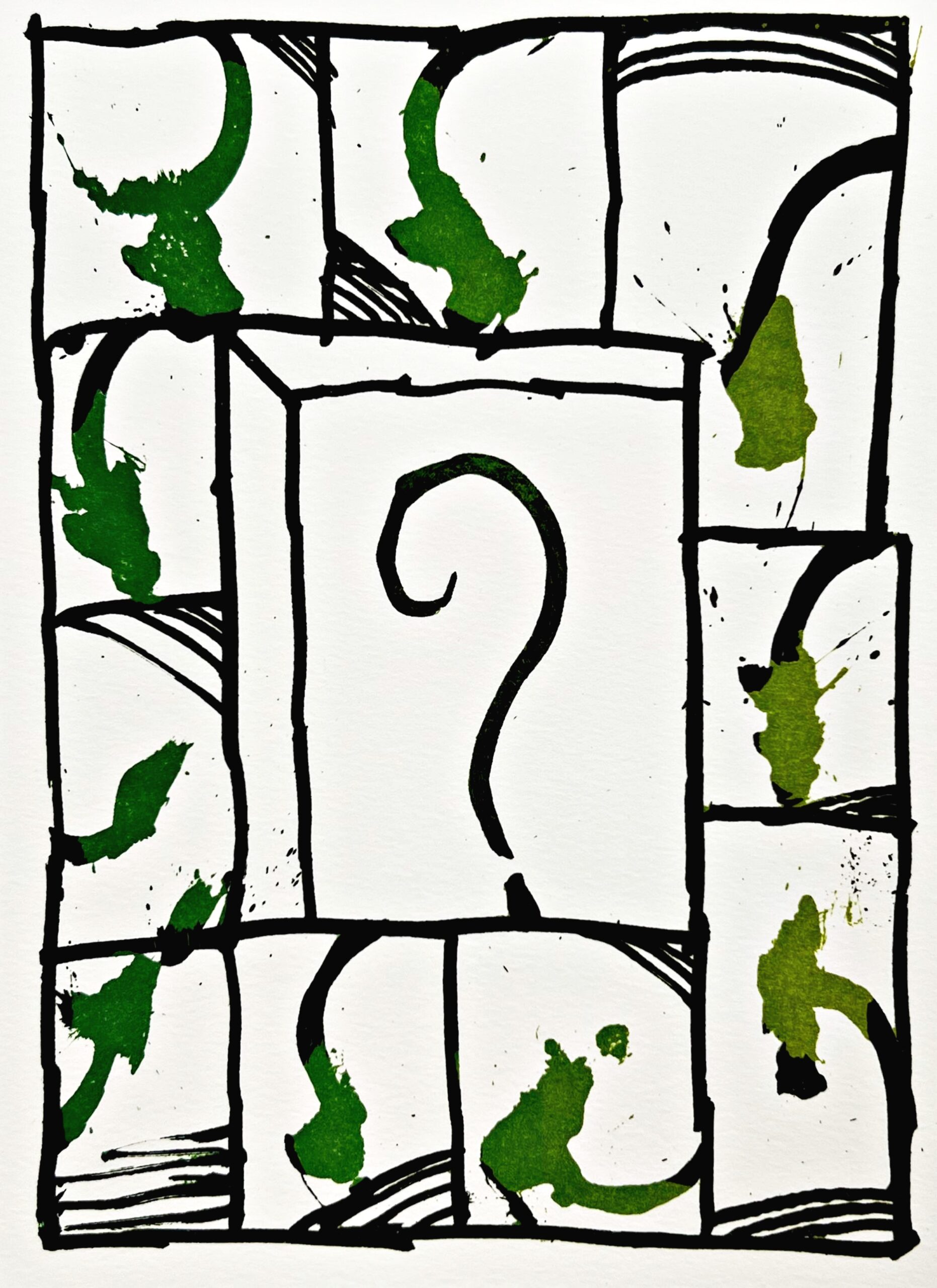 Résumé 19 by Pierre Alechinsky