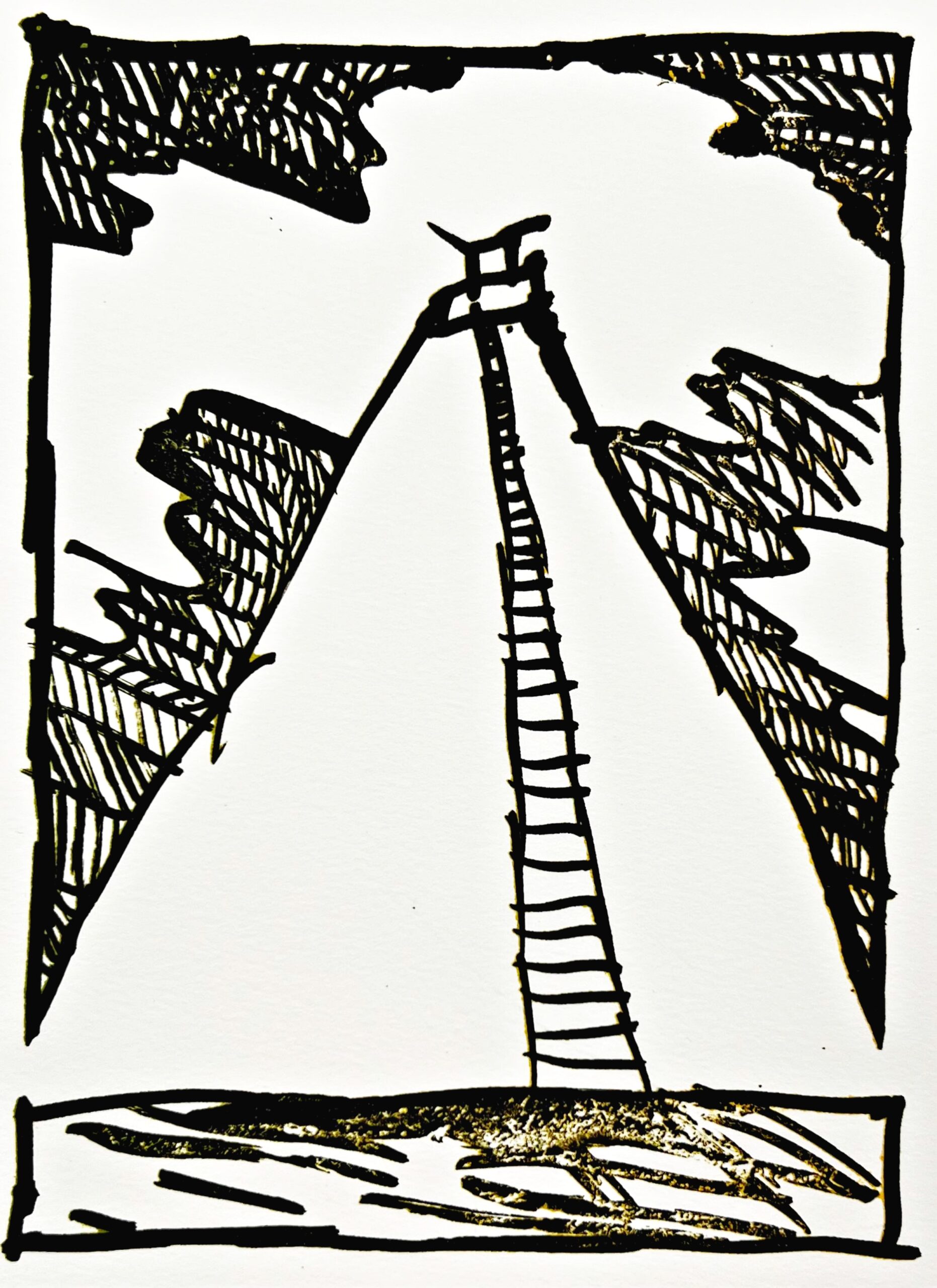 Résumé 20 by Pierre Alechinsky