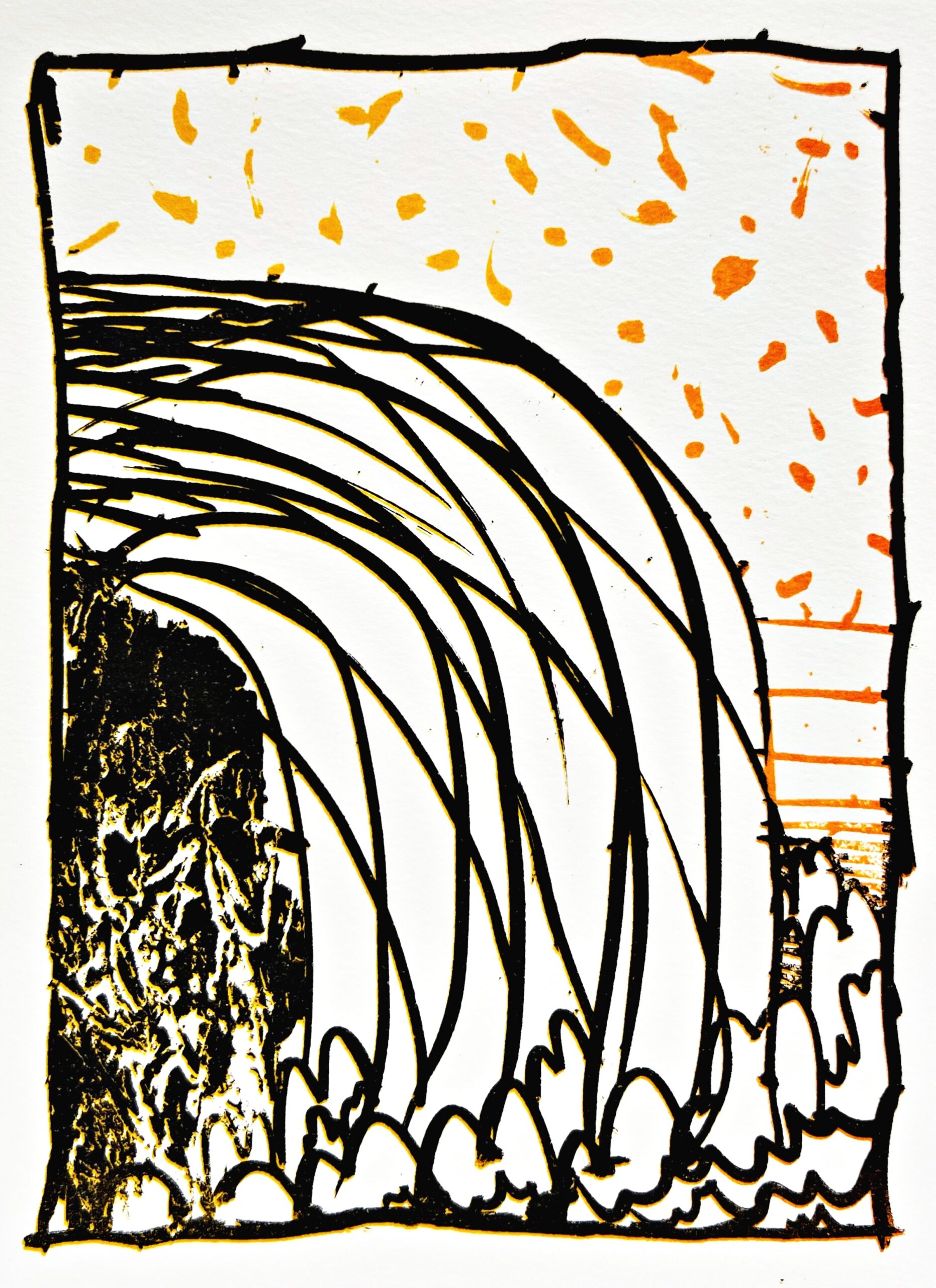 Résumé 22 by Pierre Alechinsky