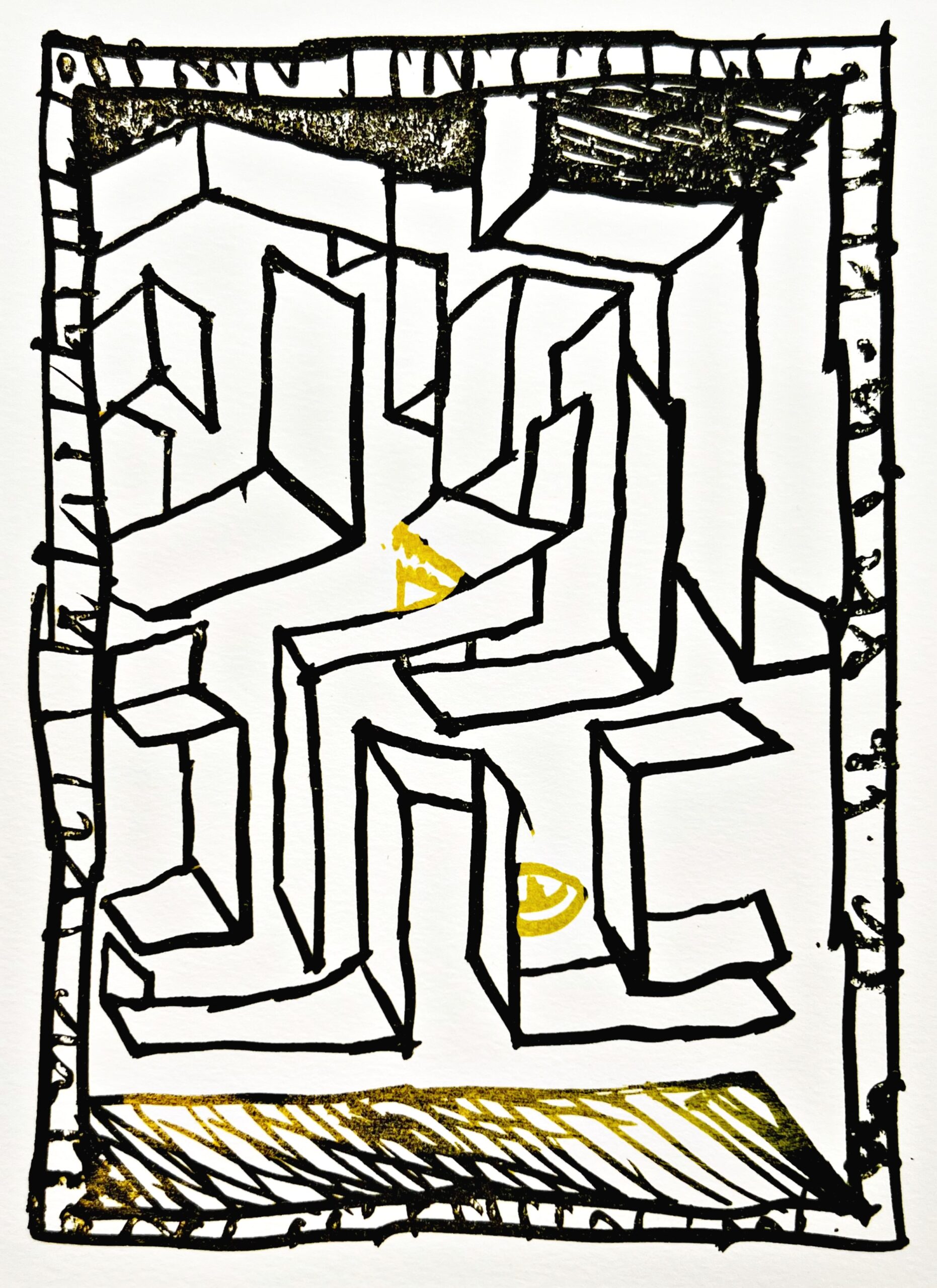 Résumé 23 by Pierre Alechinsky