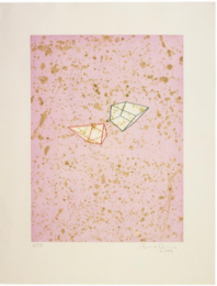 Pyramid and Cube by Ronald Davis at Gemini G.E.L. at Joni Moisant Weyl