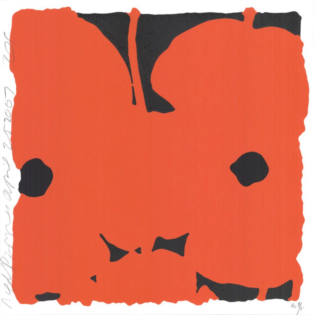 Red Poppies I, 2007 – Signed by Donald Sultan