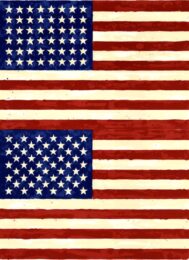 The 50th Anniversary of the Whitney Museum of American Art (Double Flag) by Jasper Johns at Dovehouse Contemporary