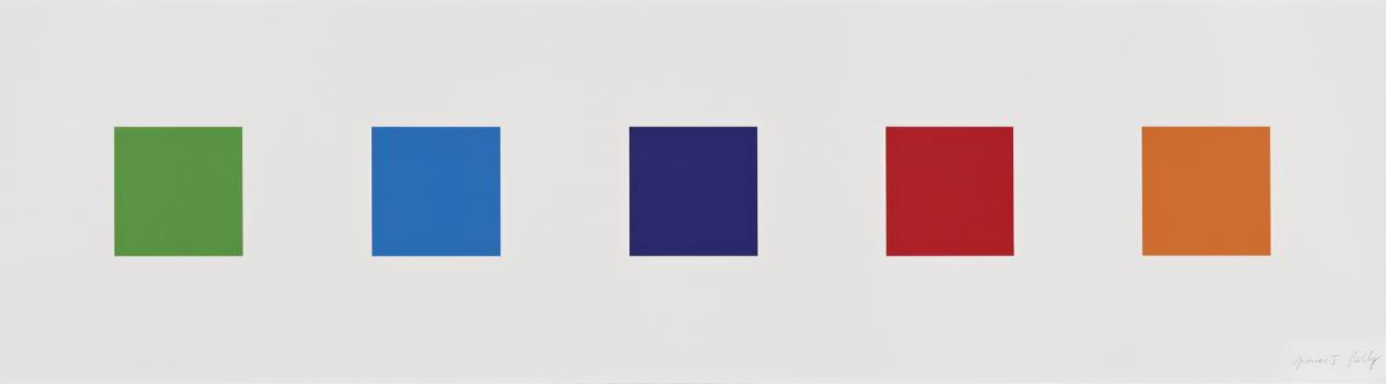 Color Squares 1 by Ellsworth Kelly