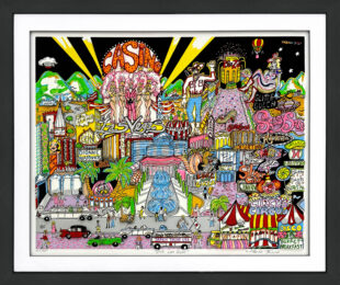 Viva Las Vegas! 3D Mixed Media Serigraph, Hand Signed, Deluxe AP Edition by Charles Fazzino at GallArt.com
