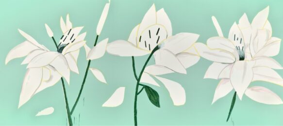 White Lilies 6 by Alex Katz at Michael Lisi/Contemporary Art