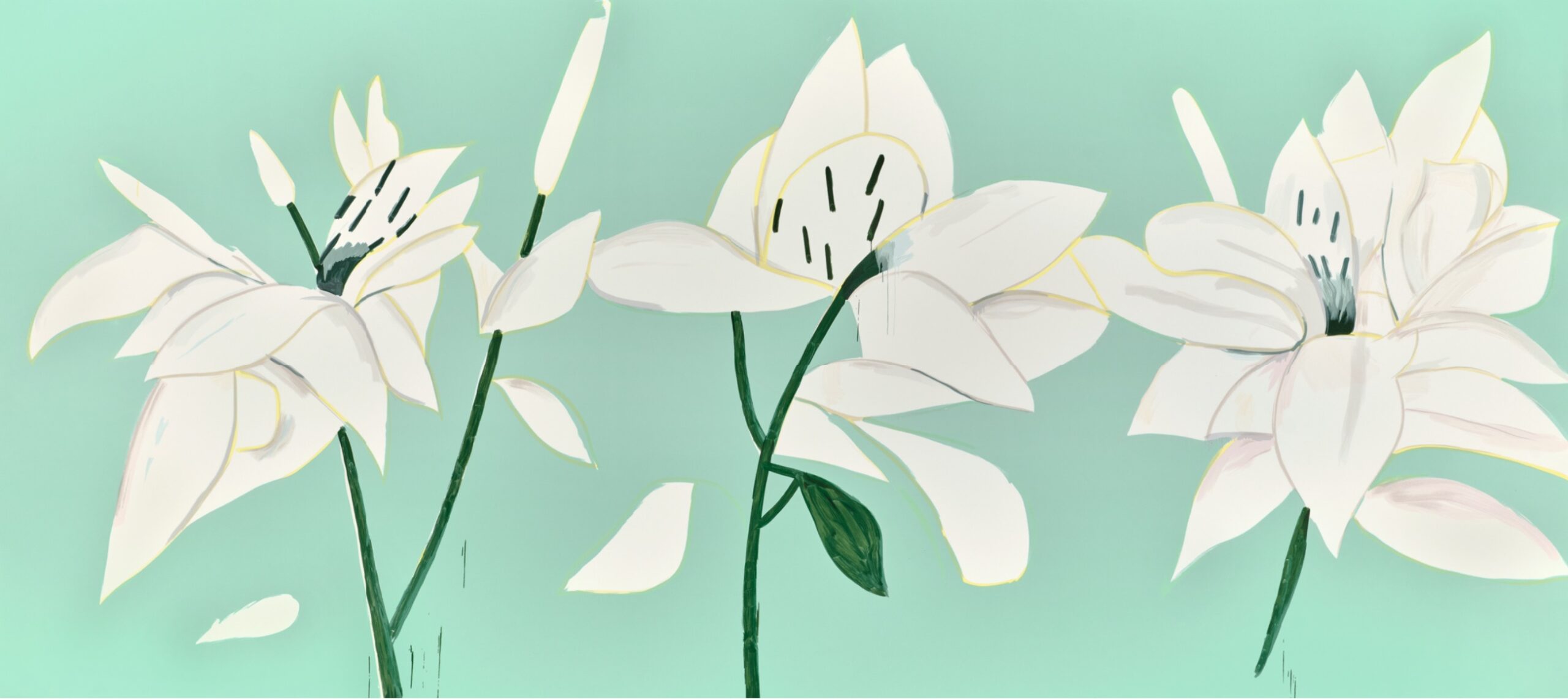White Lilies 6 by Alex Katz