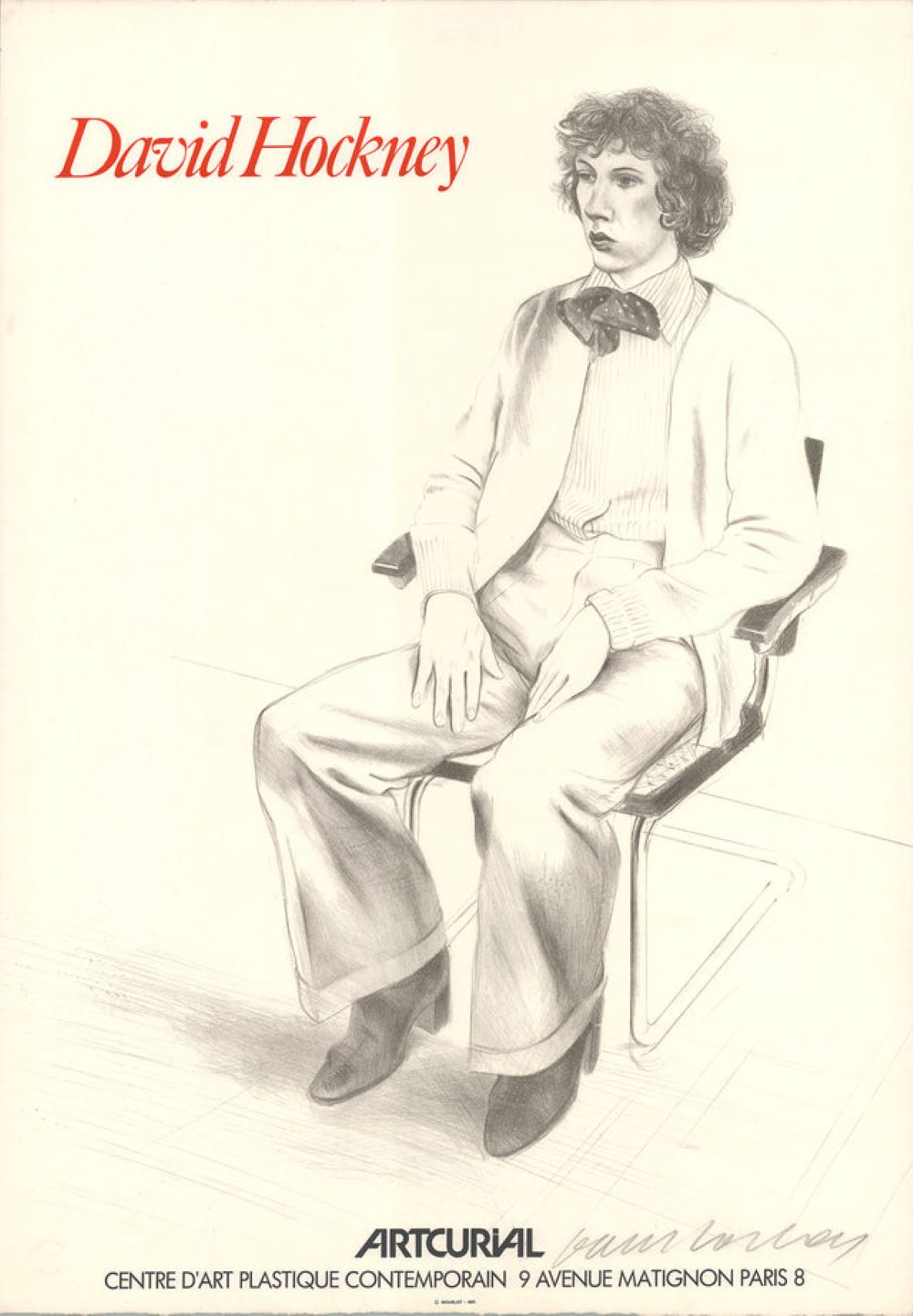 Gregory Evans, 1979 – Signed by David Hockney