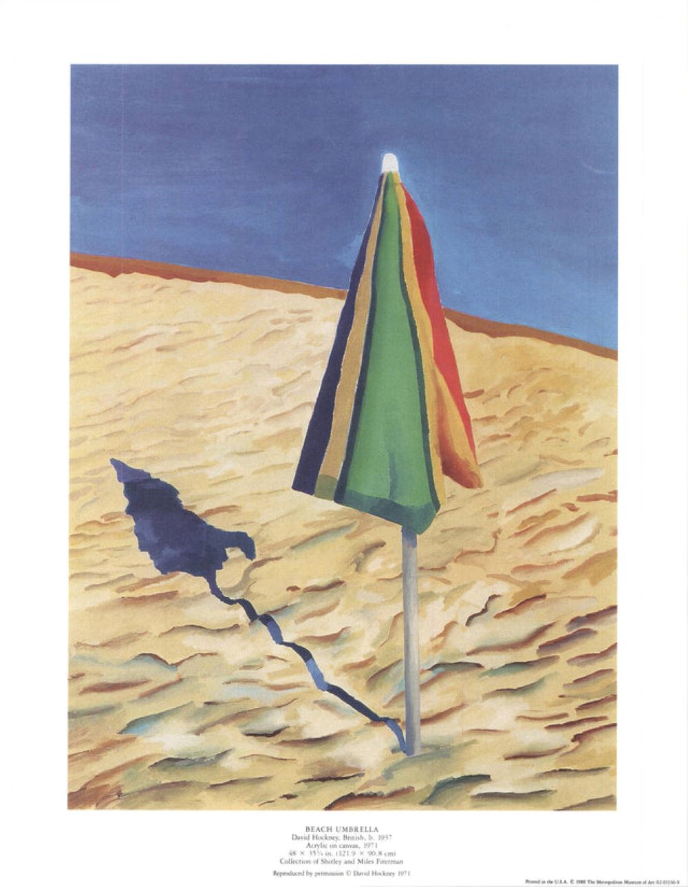 Beach Umbrella by David Hockney