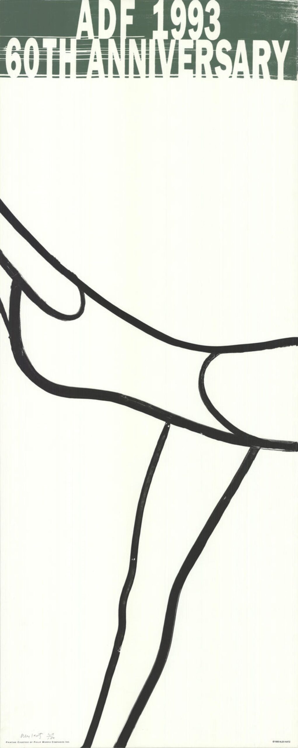 American Dance Festival 1993, 1993 – Signed by Alex Katz