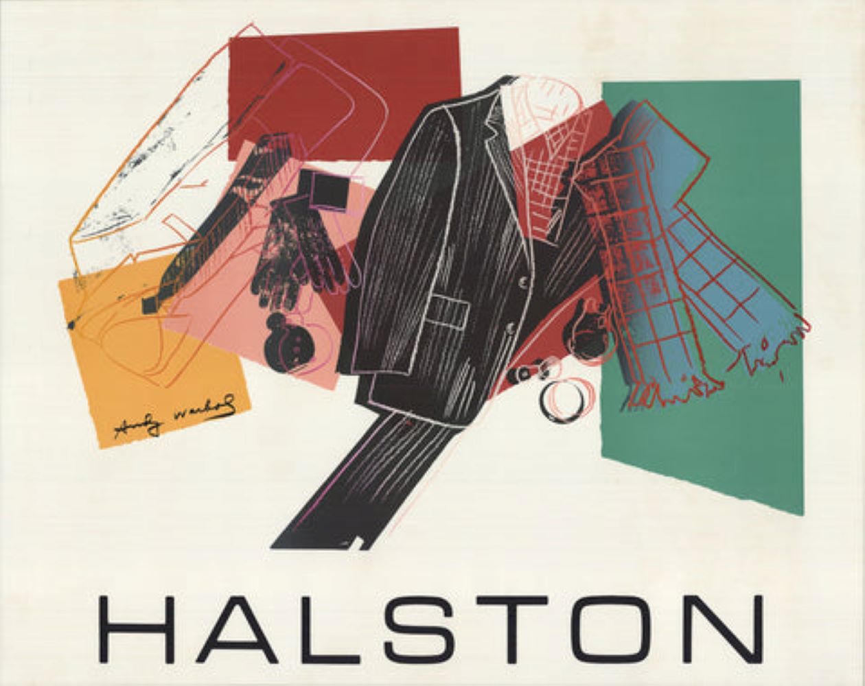 Halston Advertising Campaign Poster by Andy Warhol