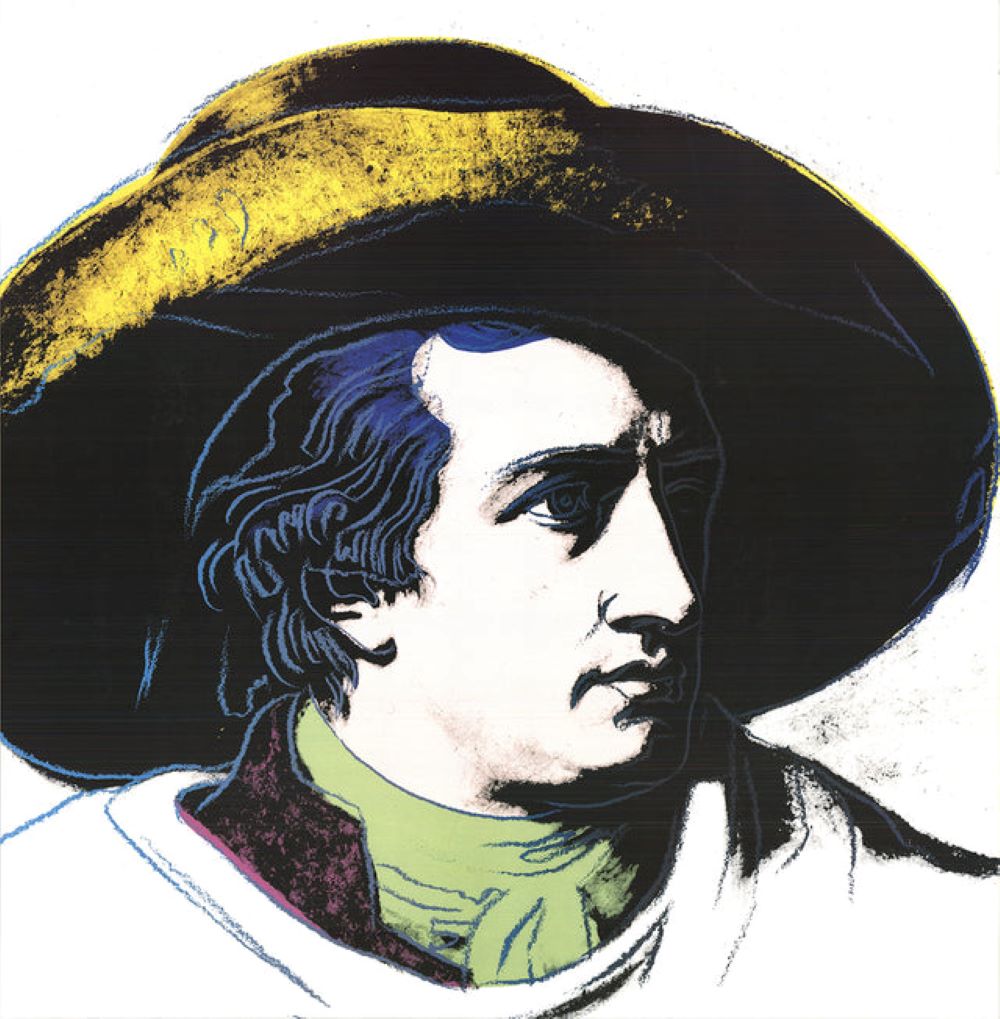 Goethe Black and Yellow by Andy Warhol