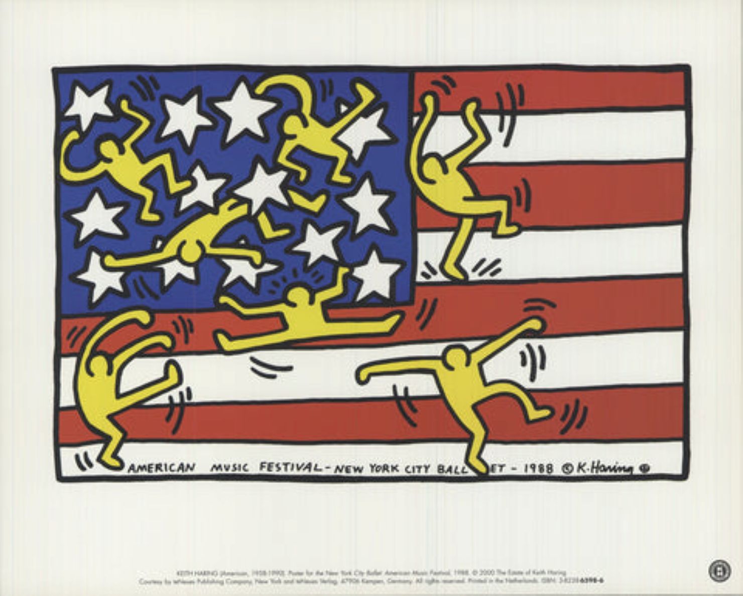 New York City Ballet: American Music Festival, 1988 by Keith Haring
