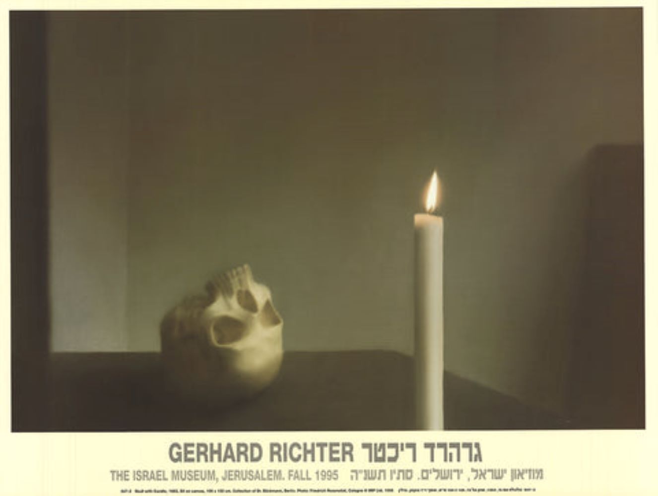 Skull with Candle by Gerhard Richter