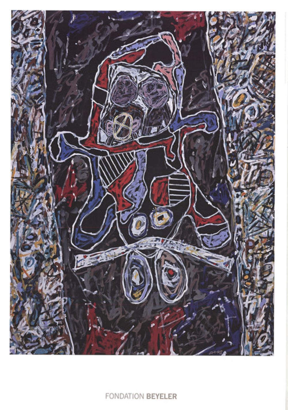 Automobile a la route noire by Jean Dubuffet