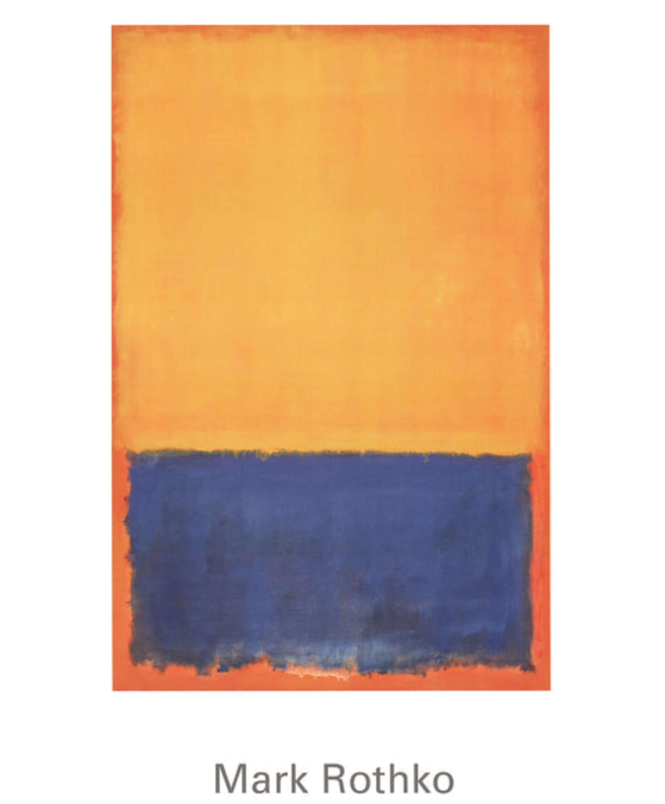 Yellow, blue, orange (1955) by Mark Rothko