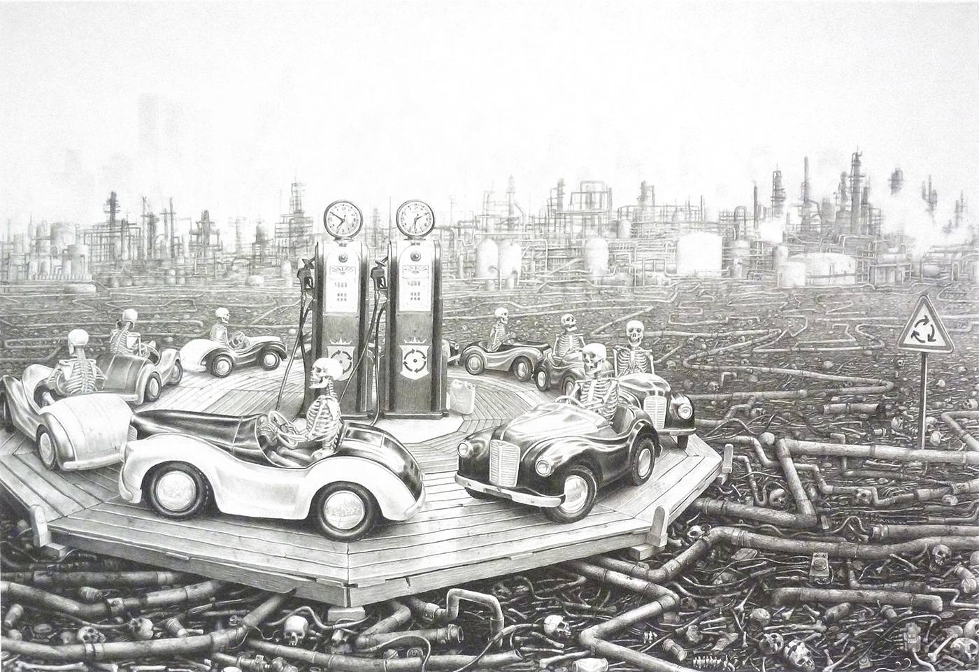 Round and Round by Laurie Lipton