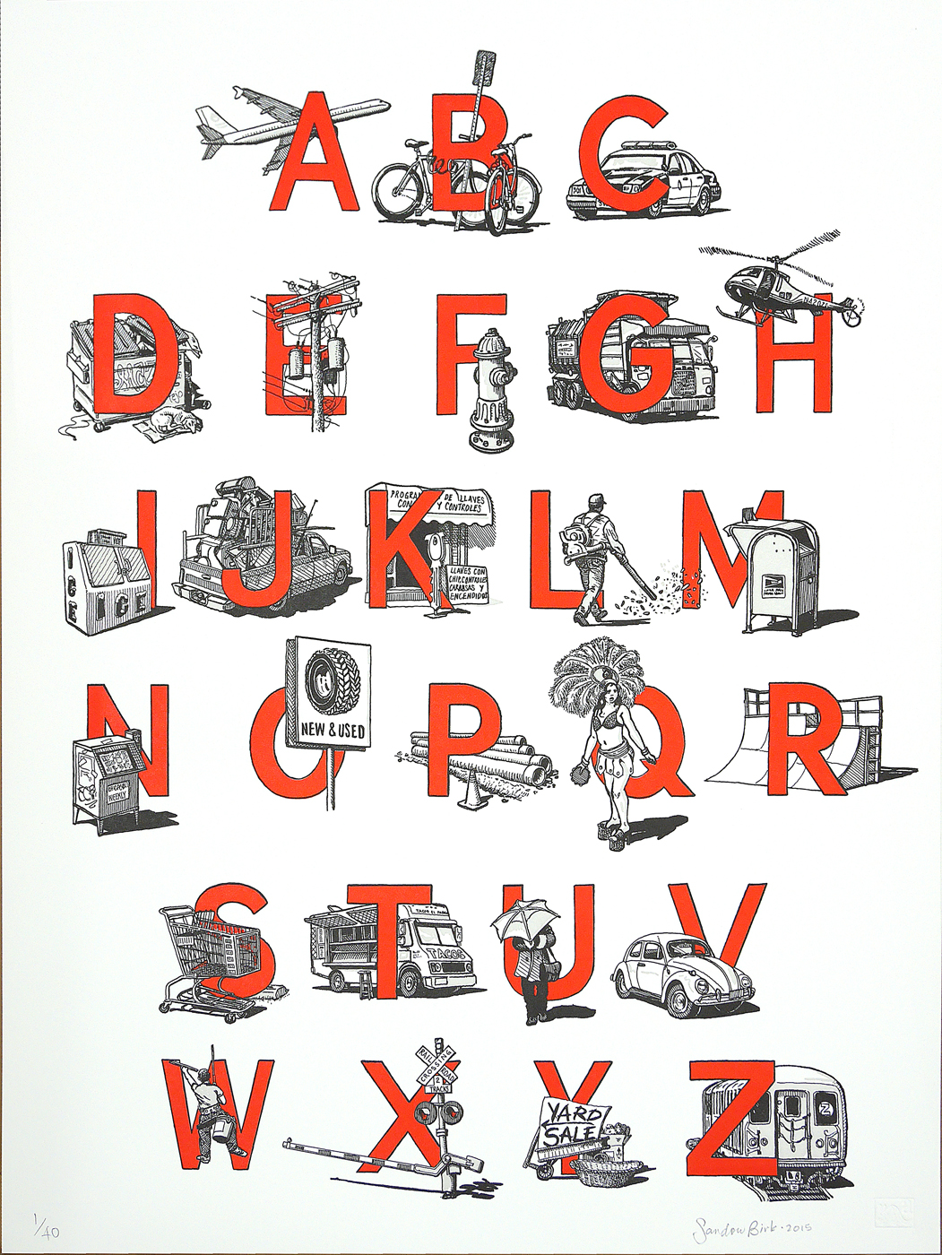Urban Alphabet by Sandow Birk
