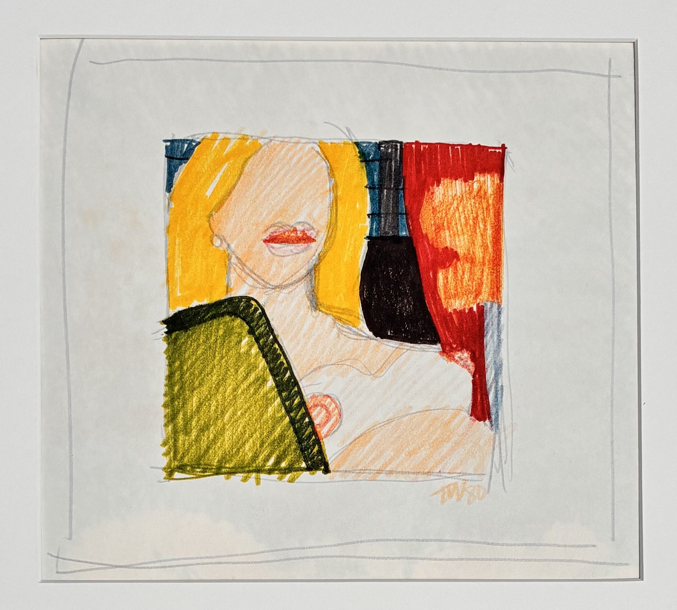 Quick Nude Torso & Landscape Drawing (double sided drawing) by Tom Wesselmann