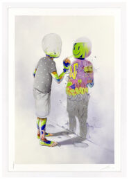 Graffiti Shadow (unique 1/1 hand finished screen print), by Flog at GallArt.com