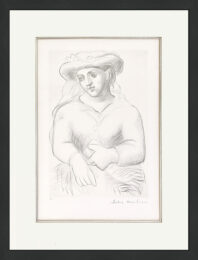 Femme au Chapeau et au Missel (Marina Picasso estate signed lithograph) by After Pablo Picasso at GallArt.com