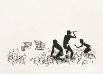 Trolleys (unsigned) by Banksy at Dovehouse Contemporary