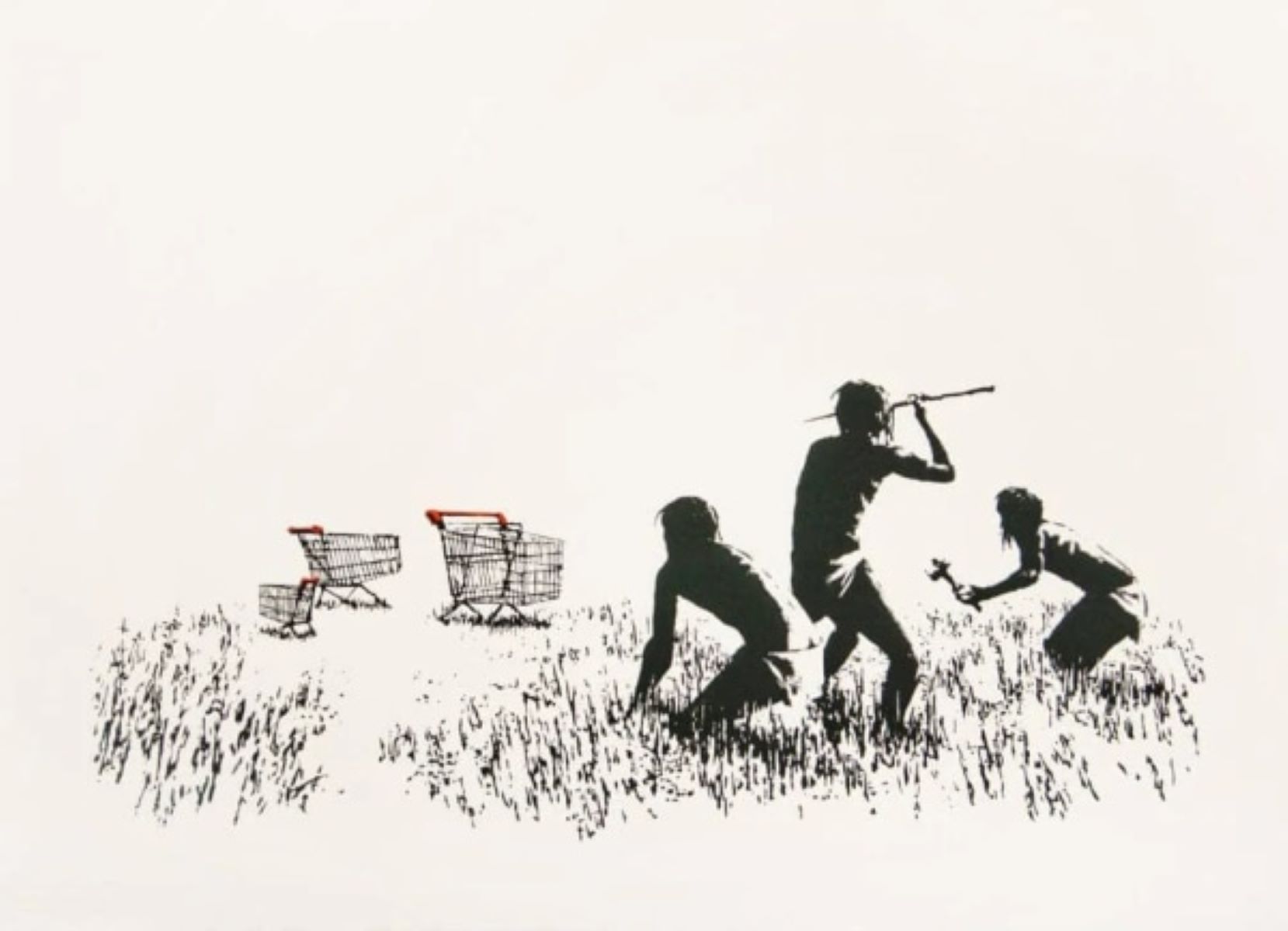 Trolleys (unsigned) by Banksy
