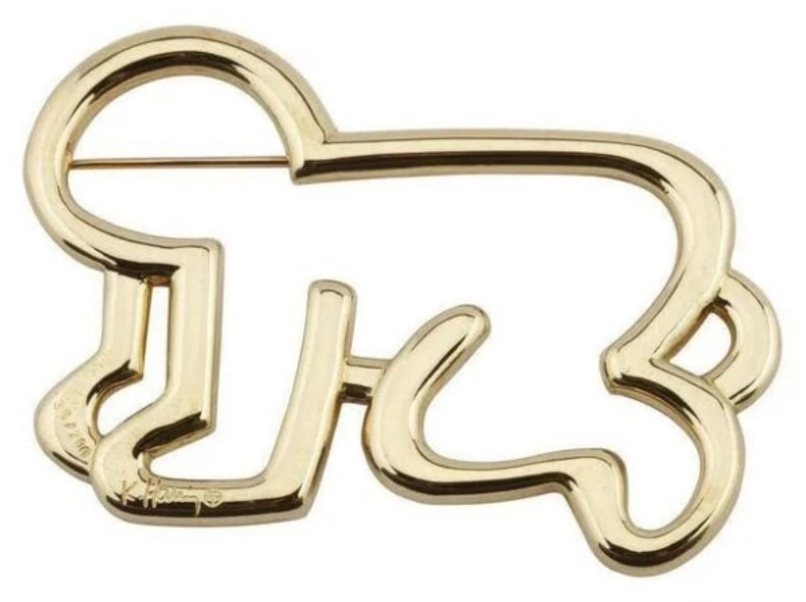 Untitled – Baby Pin (18kt Gold) by Keith Haring