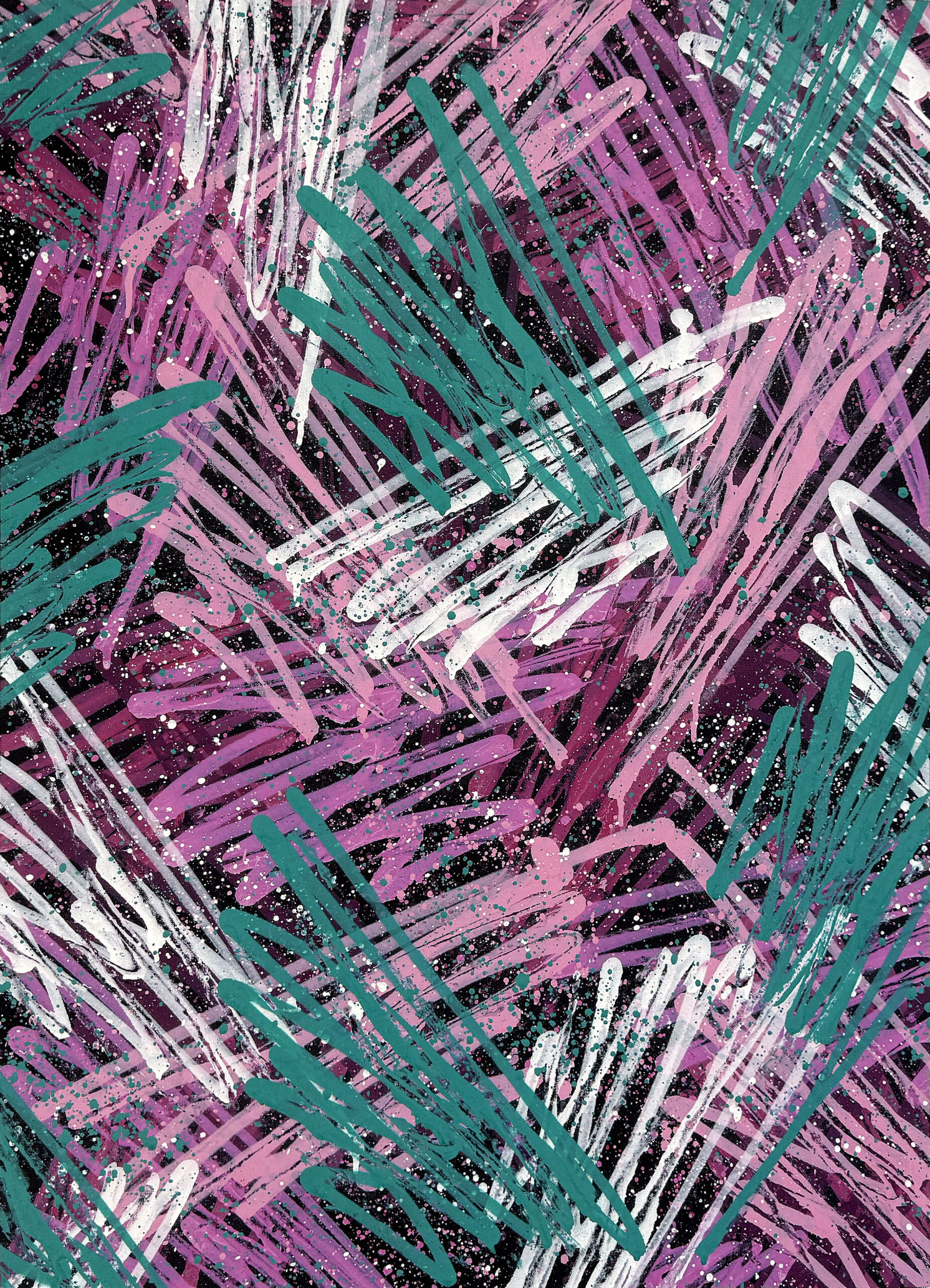 Abstract Composition (original painting on canvas) by Seen