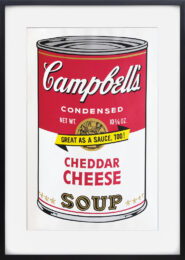 Campbell’s Soup Can: Cheddar Cheese. by Andy Warhol at Peter Harrington Gallery