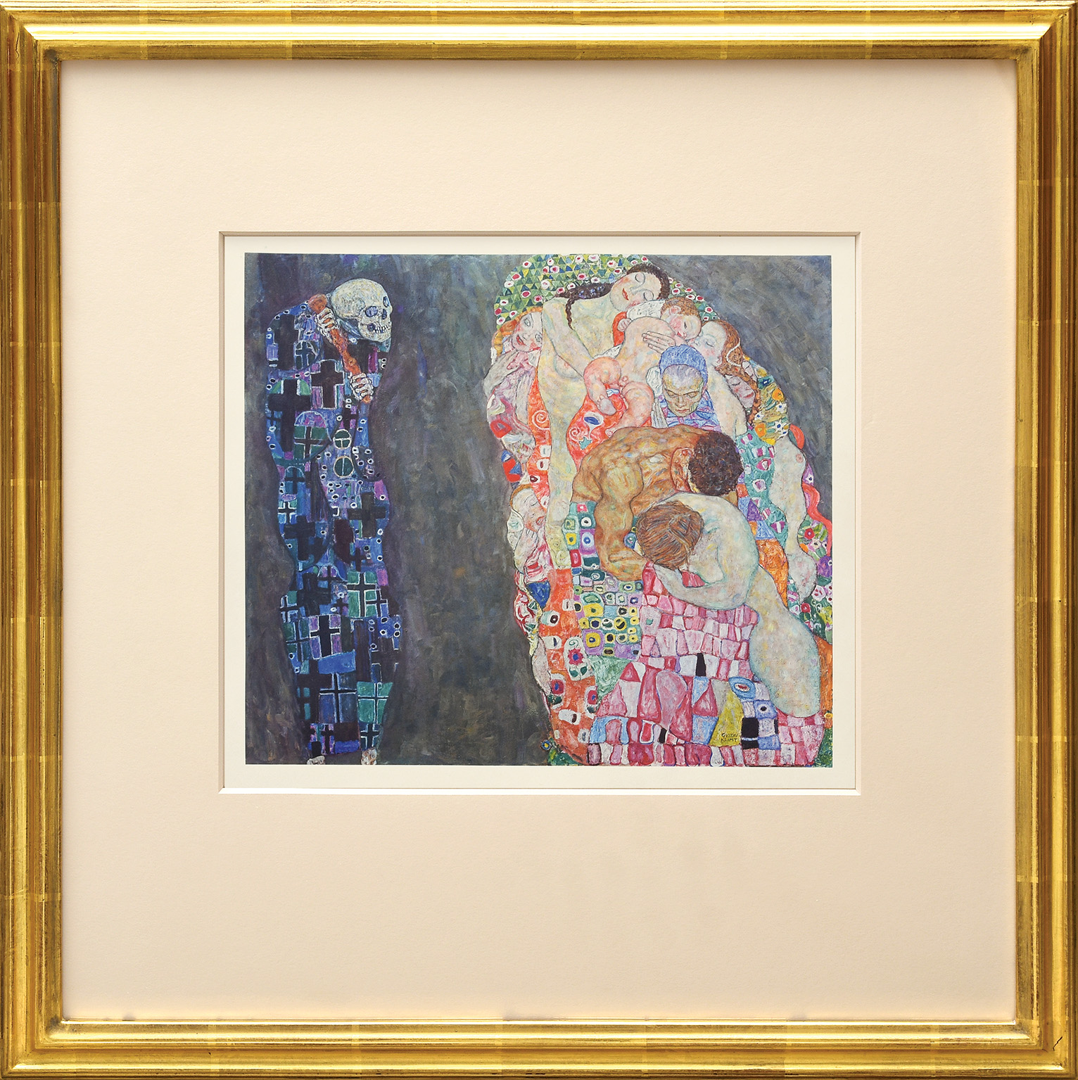 Der Tod und das Leben by Gustav Klimt