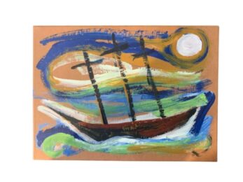 Untitled (Sailing Away) by Billy Childish at Dovehouse Contemporary