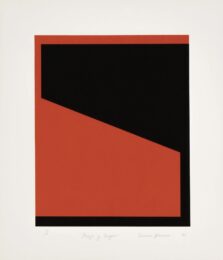 Rojo y Negro by Carmen Herrera at Robert Fontaine Gallery