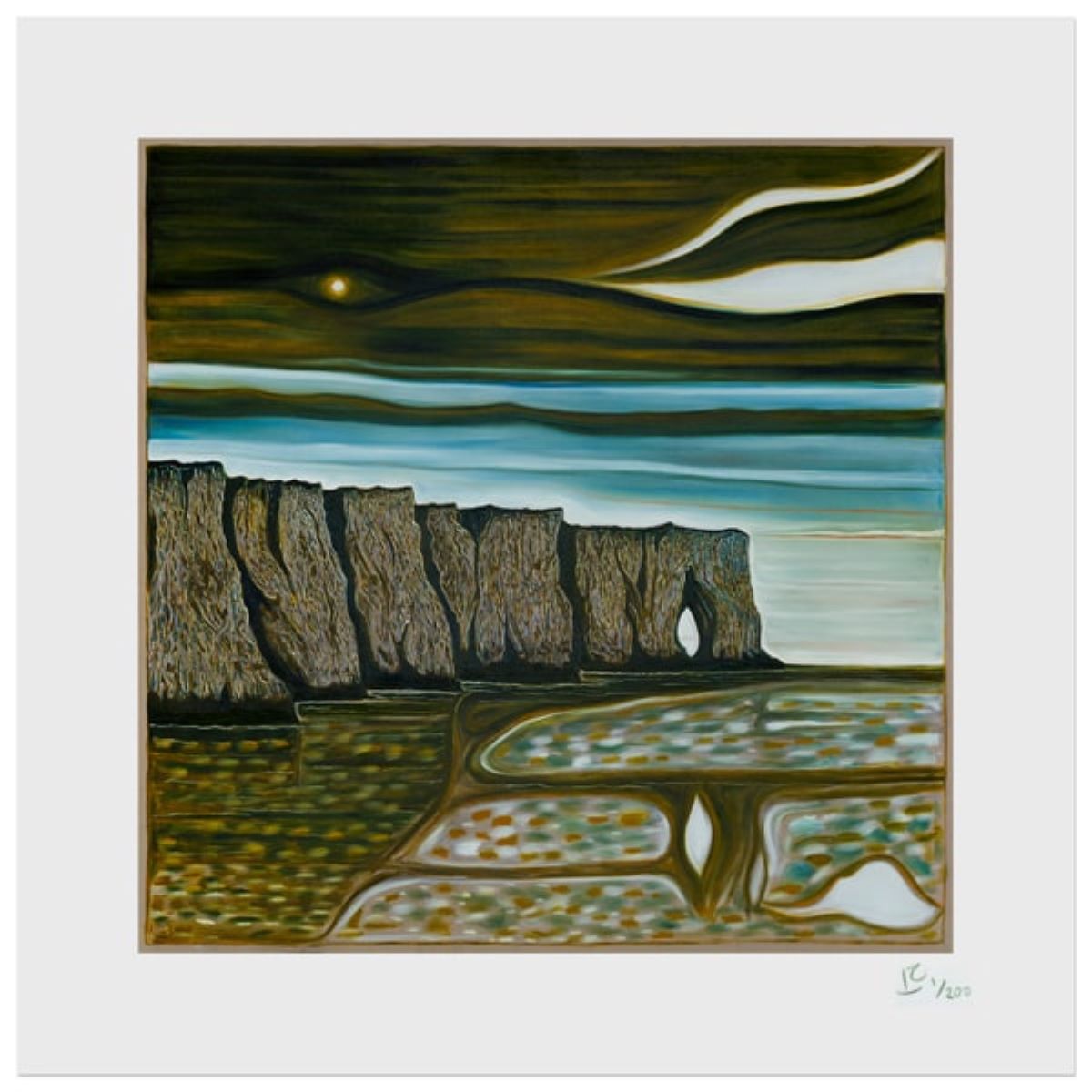 Cliff With Stars by Billy Childish