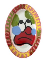 Clown – Original Hand Painted Plate by Slawn at Dovehouse Contemporary