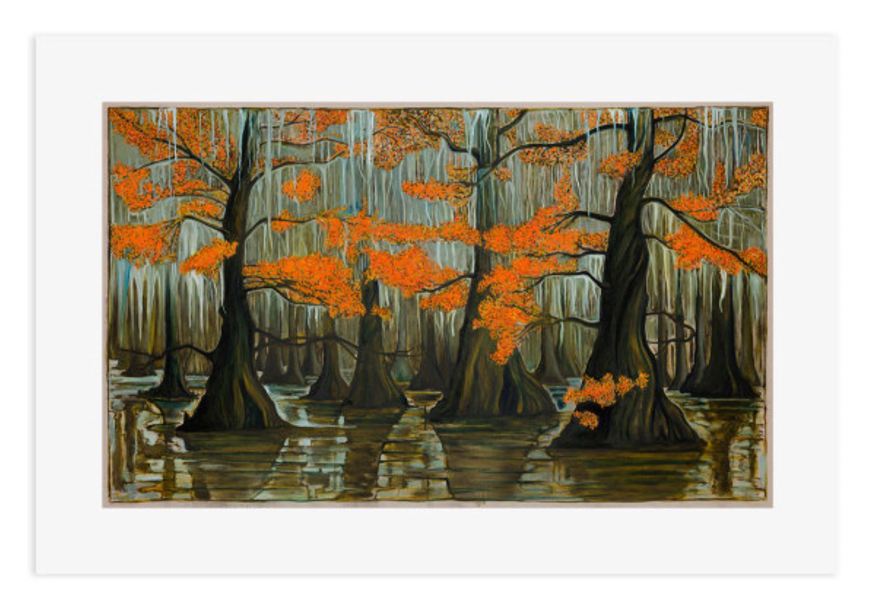 Cypress Swamp, Fall by Billy Childish