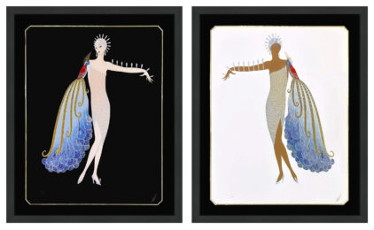 Diva Suite (set of 2 framed hand signed embossed serigraphs) by Erte at GallArt.com