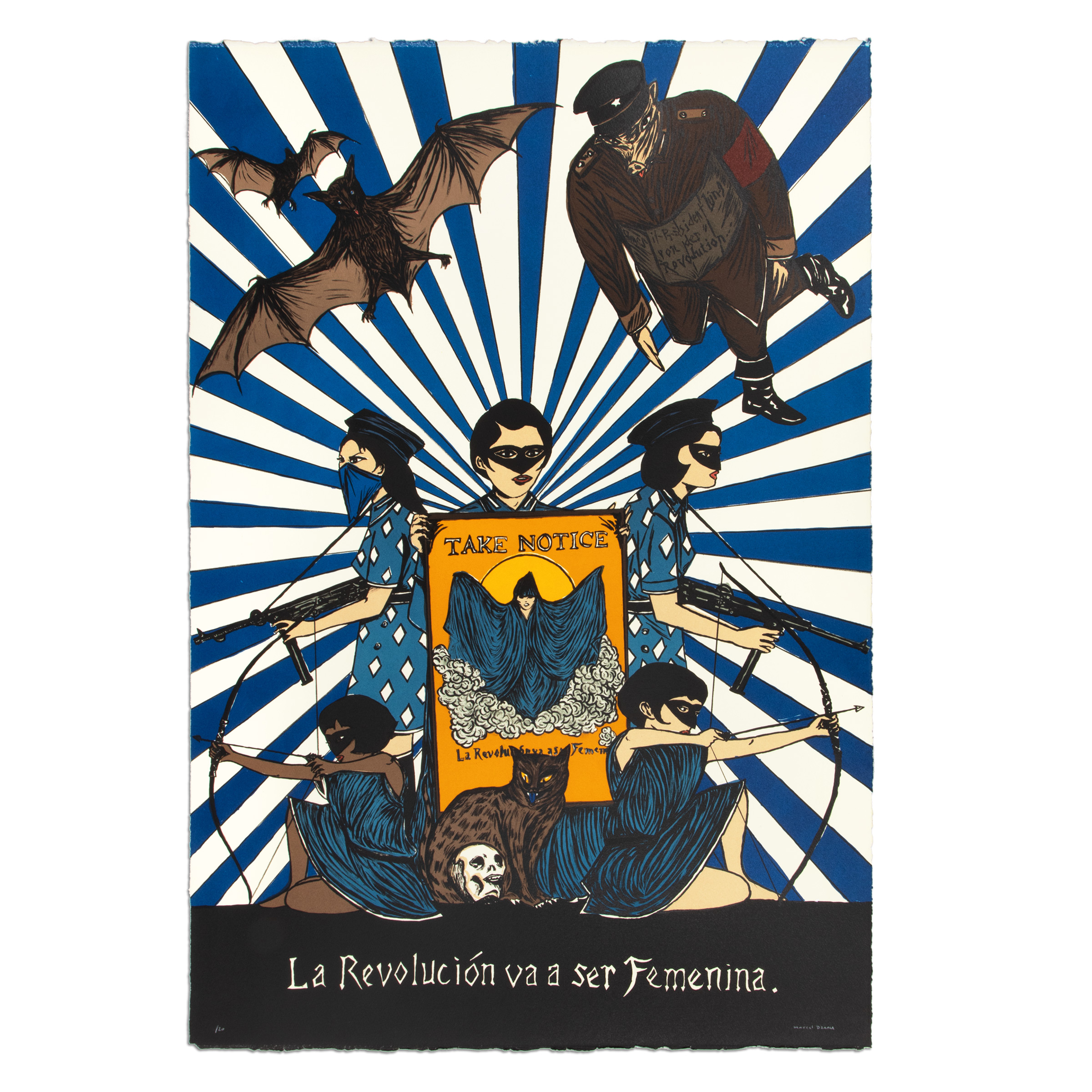 La Revolución va a Ser Femenina (Blue) by Marcel Dzama