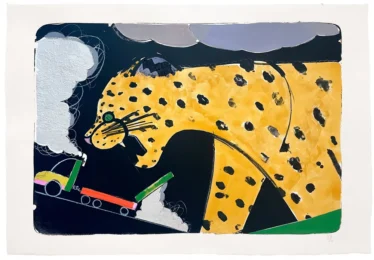Cheetah by Ellen Berkenblit at Jungle Press Editions