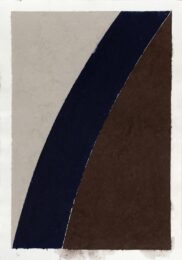 Colored Paper Image XII (Blue Curve and Gray) by Ellsworth Kelly at Mary Ryan Gallery