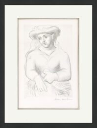 Femme au Chapeau et au Missel (Marina Picasso estate signed lithograph) by After Pablo Picasso at GallArt.com